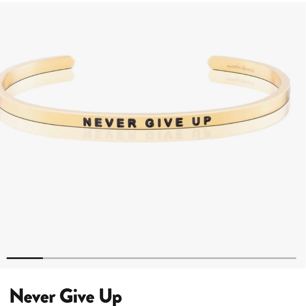Authentic Mantraband Gold Bracelet 20$